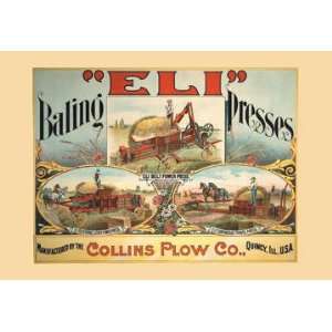  ELI Baling Presses 12x18 Giclee on canvas