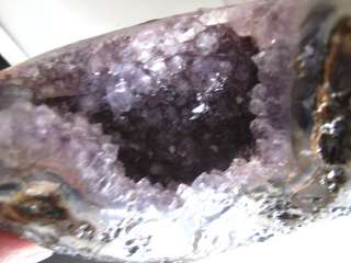 94lb NATURAL CATHEDRAL AMETHYST GEODE W/ DEEP BOTTOM + STAND  