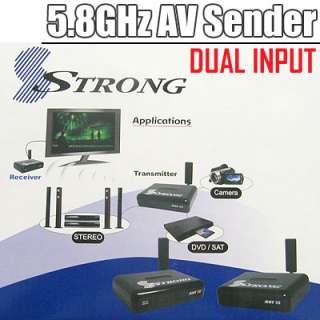 STRONG AV SENDER RECEIVER, WIRELESS 5.8GHz, DUAL INPUT  