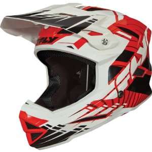 Fly Racing Default Adult Full Face Bike Race BMX Helmet   Red/White 