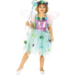 Fiber Optic Garden Fairy Child Costume Size L 10 12  
