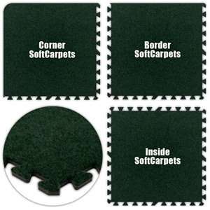   Pad, SoftCarpets, Emerald Green, 28 x 44 Set, Total Sq. Ft.:1232