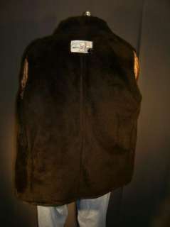VTG 60s Deerskin Jacket/Coat Buckskin/Leather Faux Fur Collar/Lining 