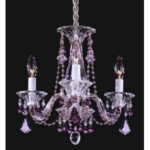 Schonbek 6983 Silver with Clear Minuet Crystal Three Light Up Lighting 
