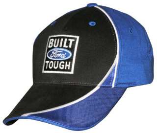 Built Ford Tough Hat Cap Black Blue New NWT  