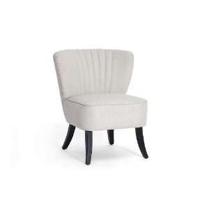  Meryl Beige Linen Modern Club Chair
