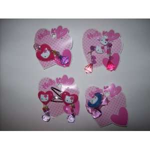  Hello Kitty Hair Clip Accessory Barrette Ponytail Holder 
