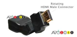 90 Degree Right Angle HDMI Cable Adapter F2M 3D Support  