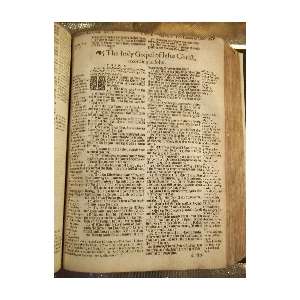 1608 GENEVA ANTIQUE RARE LEATHER FAMILY DISPLAY HOLY BIBLE VGC  