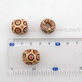 300 Coffee Wooden Charm Beads Fit Bracelet 16mm 150661  