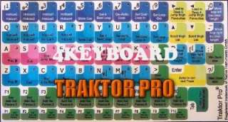 Native Instruments TRAKTOR PRO keyboard stickers  