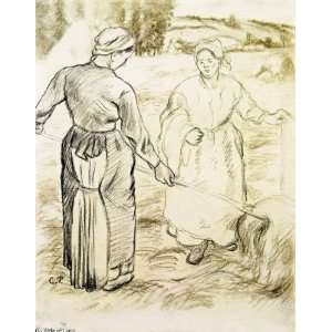  Hand Made Oil Reproduction   Camille Pissarro   24 x 30 