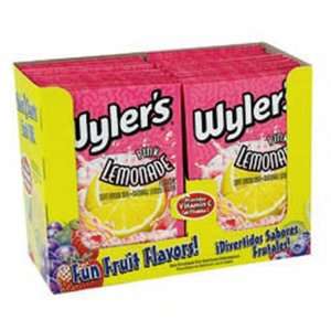 Wylers Unsweetened Drink Mix, Pink Lemonade, 0.15 Ounce:  