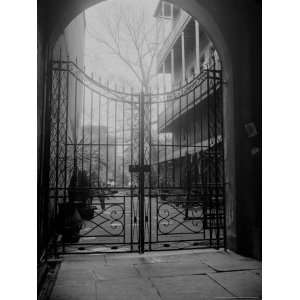 New Orleans French Quarter is Famous for its Intricate Ironwork Gates 