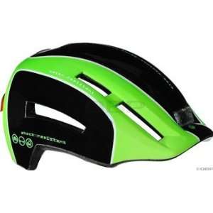  Lazer Urbanize Night Helmet Black/White/Green 2XS/Medium 
