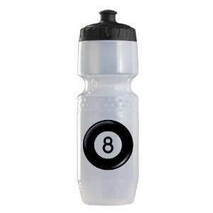    Trek Water Bottle Clear Blk 8 Ball Pool Billiards 