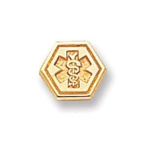  Attachable Medical Emblem Charm in 14k Yellow Gold 