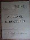 1943 War Department Technical Manual TM1 410 Airplane Structures WWII 