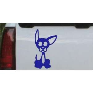 Blue 28in X 15.3in    Chihuahua Dog Animals Car Window Wall Laptop 