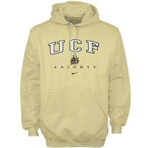  Nike UCF Knights Gold Tackle Twill Hoody Sweatshirt 