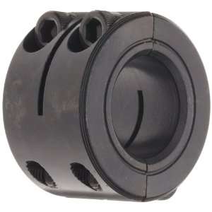 Ruland WSP 14 F Two Piece Clamping Shaft Collar, Double Wide, Black 