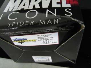Spider Man Marvel Icons Mini Bust Statue 2006 Limited  