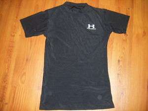 Under Armour Black S/S Shirt Black Top YLG NICE  