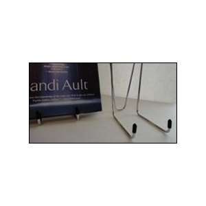  Book Stand, Bent Back, Aluminum, with Black Tips Office 