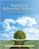 Beginning Behavioral Research A Conceptual Primer