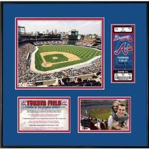   Thats My Ticket Turner Field Ticket Frame (Vertical)   Atlanta Braves