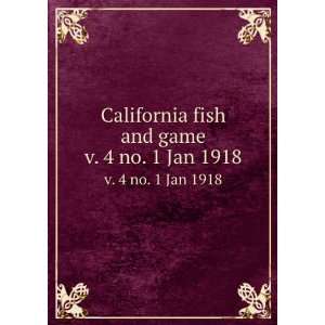   . Division of Fish and Game California. Dept. of Fish and Game Books