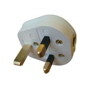   Pak 13A 3Pin Impact Resistant Plug Top White 9248 13A RNW Electronics