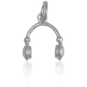   Sterling Silver Headphones Charm Z 9308: Itâ?TMs Charming: Jewelry