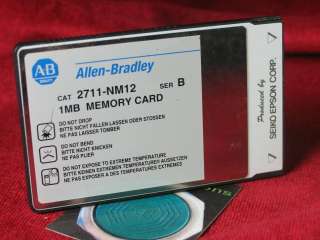 2711 NM12 Allen Bradley 1 MB Memory Card  