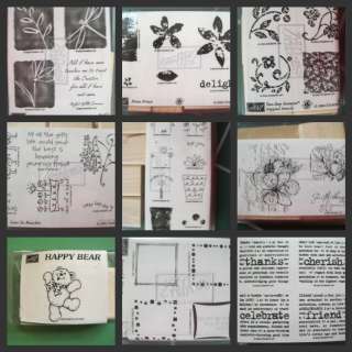 Stampin Up U Pick rubber stamp sets CHEAP! All new/unmounted!  