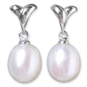  Pearl earrings, Angel Tear 0.4 W 1 L Jewelry