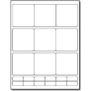  9up 2 3/4 x 2 3/4 Labels   20 Sheets / 180 Labels 