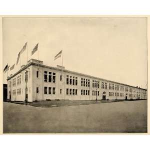  1893 Chicago Worlds Fair Shoe Leather Building Print 