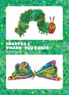   Eric Carle Caterpillar & Butterfly Invite and Thank 