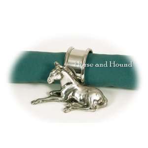  Pewter Resting Foal Napkin Ring