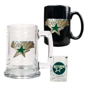  Dallas Stars Mugs & Shot Glass Gift Set: Sports & Outdoors