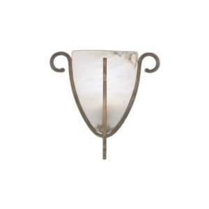   Light Wall Sconce in Birdseye Bronze with Bronze Smoke Crystal crystal