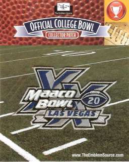 2011 Maaco Bowl Las Vegas 20th Anniversary Patch Boise State & Arizona 
