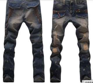 2011 New Men Casual Straight Slim Fit Fashion Jeans Blue 2451  