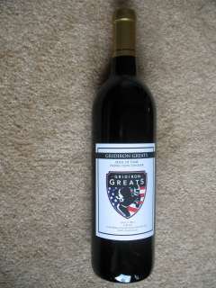 GRIDIRON GREATS 2011 HALL OF FAME INDUCTION DINNER UNOPENED BOTTLE OF 