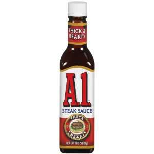 A1 Steak Sauce, Thick & Hearty, 10 oz (Pack of 6)  Grocery 