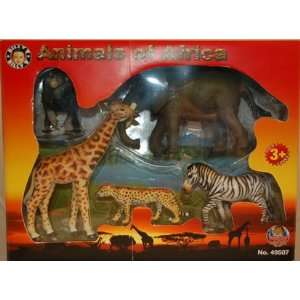  Wild Animals of Africa 5 piece playset Giraffe, African 