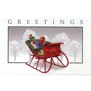   Sled (A7 size: 5 1/4 x 7 1/4)   10 cards/envelopes: Office Products
