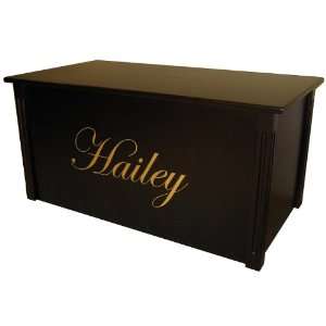   Wood Toy Box Personalized   Edwardian Font by Dream Toy Box: Toys