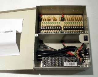 18 Channel output CCTV Power Distribution Box Supply Panel for 